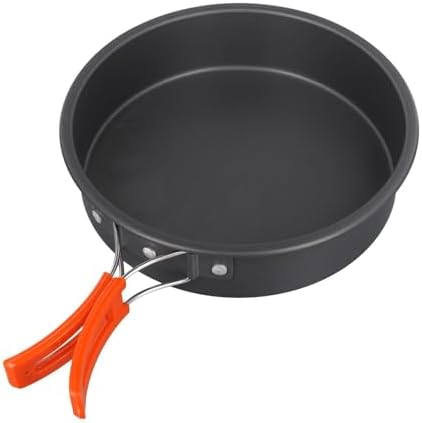 Non-Stick Camping Frying Pan Alumina Lightweight Cooking Skillet With Foldable Handle For Outdoor Hiking Backpacking(large) - Image 2