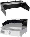 Universal Wind Guard and Warming Rack for 16"-28" Griddle Without Hood by PHYESUVIN