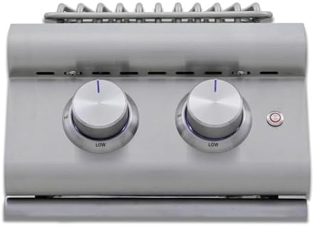 Blaze LTE+ Built-In Double Side Burner – 24,000 BTU Propane, Stainless Steel Outdoor Kitchen Slide-In with LED Illuminated Knobs, Removable Cover - Image 6