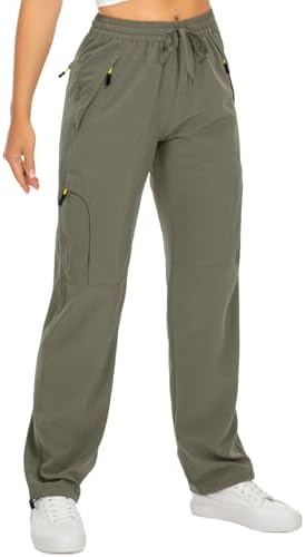 Toomett Women‘s Hiking Cargo Pants UPF 50 Quick Dry with Zipper Pockets by Toomett