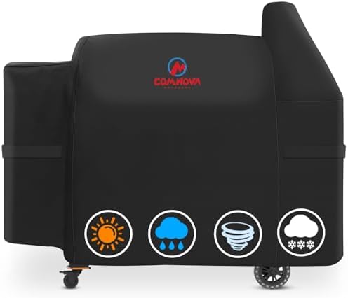 Comnova Grill Cover for Pit Boss Austin XL - 600D Wood Pellet Smoker Cover for Pitboss 1000 Series, Premium Pellet Cover for Pit Boss Austin XL 1000, Rancher XL 1000, 1100 Pro, 1150, and Z Grill 1000 by MCOMNOVAOUTDOORS