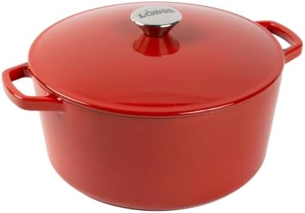 Lodge 5 Quart Cast Iron Elements Enamel Dutch Oven - Apple by Lodge