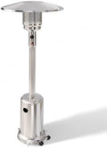 GasOne 50,000 BTU Outdoor Propane Patio Heater, Stainless Steel with Wheels by GasOne