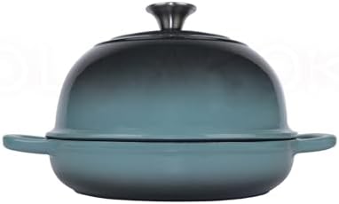 Dutch Oven for Bread Baking, Enameled Cast Iron Dutch Oven Pot with Lid, Bread Oven for Sourdough Bread Baking, Cast Iron Bread Pan, 5 qt Cyan - Image 6
