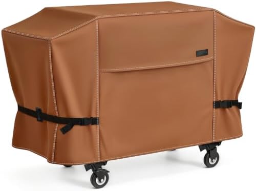 NettyPro Griddle Cover for Blackstone 36 inch Griddle Waterproof Heavy Duty 4 Burner Flat Top Gas Grill Cover 36" Cooking Station, Brown by NettyPro
