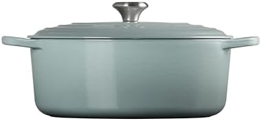 Le Creuset Enameled Cast Iron Oval Dutch Oven, 6.75 qt., Sea Salt - Image 4