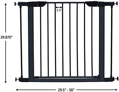 MidWest Homes for Pets 29in Steel Dog Gate, Pressure Mount, to 38in - Image 5