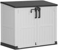 LHBcraft Outdoor Storage Cabinet 36 Cu Ft with Lockable Doors, Portable Horizontal Resin Storage Shed - Easy to Assemble, Waterproof Small Storage Shed with Floor by LHBcraft-US