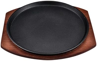 Cast Iron Fajita Plate, Skillet Pan, Steak Plate, Griddle Grill Pan (9 inch with Base) - Image 3