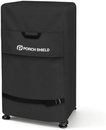 Porch Shield 40 inch Outdoor Smoker Cover 26W x 23D x 43H inch, Black by PorchShield
