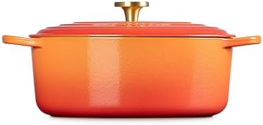 Le Creuset Enameled Cast Iron Oval Dutch Oven, 6.75 qt., Flamme Doree - Image 5