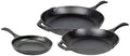 Lodge Chef Collection 3-Piece Cast Iron Skillet Set, 8, 10 and 12 Inch by Lodge