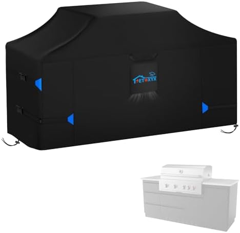 86 Inch Extra Large Island Grill Cover, 420D Grill BBQ Covers by SETOXYX