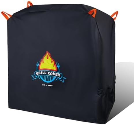 Vivicreate Waterproof BBQ Grill Cover 52 Inch Heavy Duty 420D Fabric Outdoor Barbecue Cover Weatherproof UV Protection Windproof Fits Weber Char-Broil Nexgrill Traeger Smoker Parrilla by Vivicreate