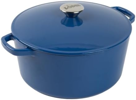 Lodge 5 Quart Cast Iron Elements Enamel Dutch Oven - Denim by Lodge