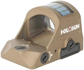 HOLOSUN 407C/507C-X2 Series, 2 MOA Dot, 32 MOA Circle Dot Options, 7075 Aluminum, Open, Solar, Shake Awake, RMR Footprint (Red or Green Reticle) (Black, Burnt Bronze) - Image 3