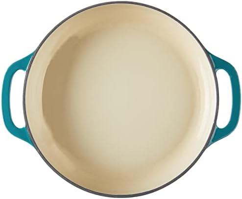 Lodge Essential Enamel Cast Iron Braiser, 3.6 Quart, Lagoon - Image 3