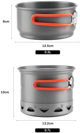 Fire-Maple Camping Pot Bowl Foldable Backpacking Solo Cooking Set - Image 4