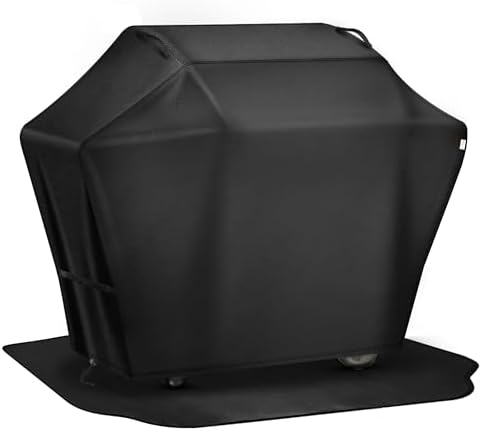 48 Inch Grill Cover＆Under Grill Mat,Waterproof, UV & Fade Proof for Outdoor by OlforceDOITFORYOU