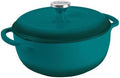 Lodge Essential Enamel Cast Iron Dutch Oven, 4.5 Quart, Lagoon by Lodge