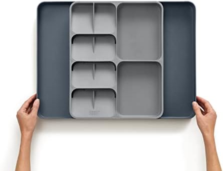 Joseph Joseph DrawerStore Expanding Flatware Cutlery, Utensil & Gadgets Organiser, Expandable in Drawer Space Saving Tray- Grey - Image 5