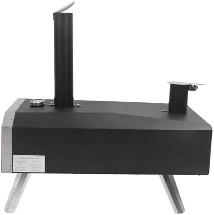 CHICIRIS 12in Outdoor Pizza Oven, Wood Fired Maker Stainless Steel with Thermometer for Backyard Camping - Image 5