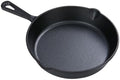 8 Inch Nonstick Pre-Seasoned Cast Iron Skillet With Handle, Even Heat Distribution Mini Frying Pan With Dual Pour Spouts, Multi-Use Cookware For Stovetop Grill Campfire Home & Outdoor Cooking by Unknown