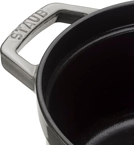 Staub Round Cocotte - 4Qt - Graphite Grey - Image 4
