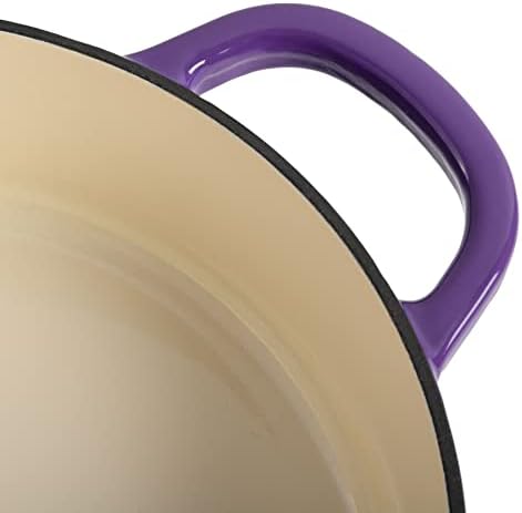 Crock-Pot Artisan Enameled Cast Iron Braiser W/Lid, 5 Quart, Lavender Purple - Image 6