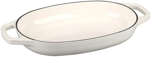 EDGING CASTING Enameled Cast Iron Oval Dutch Oven Pot with Lid, Dutch Oven for Sourdough Bread Baking, Bread Oven, Bread Dutch Oven, Oval Bread Pan, 5qt, White - Image 5
