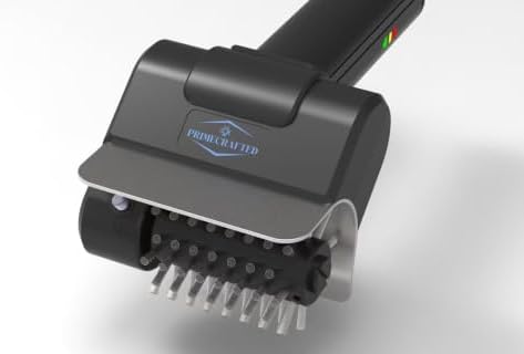 Electric Grill Brush, Cordless Rechargeable BBQ Cleaner with Stainless Steel Rotating Brush Head, Scraper, Extra Replacement Head, Heat Resistant Gloves for Gas & Charcoal Grills - Image 5
