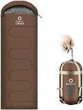 ECOOPRO Warm Weather Sleeping Bag - Portable, Waterproof, Compact Lightweight, Comfort with Compression Sack - Great for Outdoor Camping, Backpacking & Hiking-83 L x 30" W Fits Adults by ECOOPRO