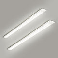 2 Packs 4FT LED Batten Light with 50cm Cable, Ultra-Thin Ceiling Surface Mounted Light, 40W, 4000K, IP20, LED Ceiling Lamp for Garage, Shop, Hallway, Office, Market by colmeguna