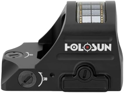 HOLOSUN 407C/507C-X2 Series, 2 MOA Dot, 32 MOA Circle Dot Options, 7075 Aluminum, Open, Solar, Shake Awake, RMR Footprint (Red or Green Reticle) (Black, Burnt Bronze) - Image 4