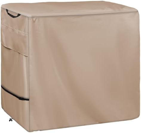 Outdoor Pizza Oven Table Cover, Heavy Duty Waterproof Cover Khaki by Wnanan