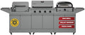 Tytus 3-in-1 Gas Grill 4-Burner, Pellet Smoker, Pizza Oven, 117" by TYTUS