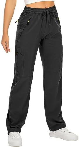 Toomett Women‘s Hiking Cargo Pants UPF 50 Quick Dry with Zipper Pockets by Toomett