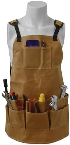 Waterproof Canvas Tool Apron with Adjustable Strap - Image 5