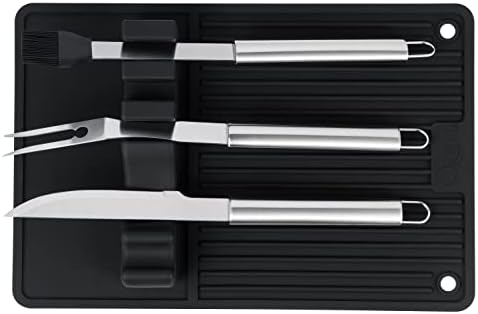 Ozeri Grill Mat & Countertop Shield with Drip Pad for BBQ & Griddle Tools - Image 5
