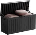 90 Gallon Waterproof Resin Deck Box, UV Resistant Outdoor Storage for Garden, Patio, Porch, Delivery（Black，80 Gallon） by KFY