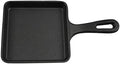 Cast Iron， Pre-Seasoned Skillet Square 5" by HomeVSS