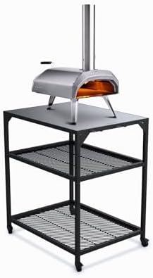 Ooni Modular Stainless Steel Table – Medium Size – Stainless Steel Kitchen Trolley – Table for Outdoor Oven – Accessories by Unknown