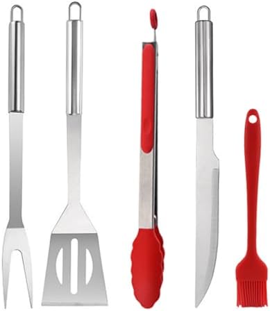 BBQ Grill Tool Set BBQ Accessories, Stainless Steel Grill Tools Grilling Accessories Grill Set Barbecue Grill Accessories for Outdoor Grill, Grill Utensils Grilling Tools Grilling Gifts for Men by SUJAYU