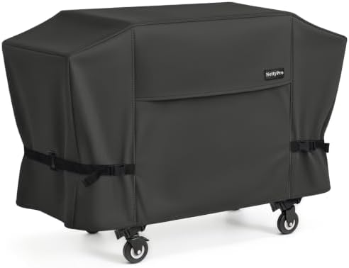 NettyPro Griddle Cover for Blackstone 28 inch Griddle, Waterproof UV Resistant 2 Burner Flat Top Gas Grill Cover 28" Cooking Station Camping, Black by NettyPro