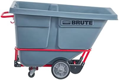 Rubbermaid Brute Tilt Dump Truck/Trash Cart/Garbage Collection/Recycling, 0.5 Cubic Yard, Standard Duty, 1,400 lbs., Gray, Distribution Centers/Warehouse/Manufacturing/Stadiums - Image 4