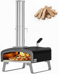 Dual Fuel Pizza Oven, Wood & Charcoal Fired for Outdoor Cooking by QPizza