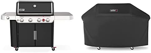 Weber Genesis E-435 Gas Grill, Liquid Propane, Black, with Cover by Weber