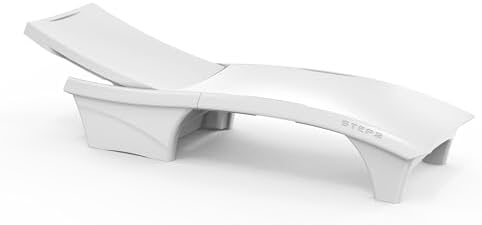 Step2 Vero Adjustable Back in-Pool Lounger with Storage, Pool Chair, Weighted, White - Image 4