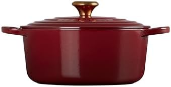 Le Creuset Enameled Cast Iron Round Dutch Oven, 5.5 qt., Garnet - Image 4