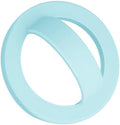 Magnetic Silicone Ring Grip Phone Holder, Rotating Finger Loop Ring Grip Holder, Soft and Portable, Strong Magnetic Attraction, Compatible with Magsafe Phone Case (Blue) by QxbBox